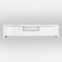 White High Gloss TV Unit Stand with LED Lighting TVs up to 70 inch - Evoque