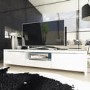GRADE A1 - Evoque White High Gloss TV Unit Stand with LED Lighting