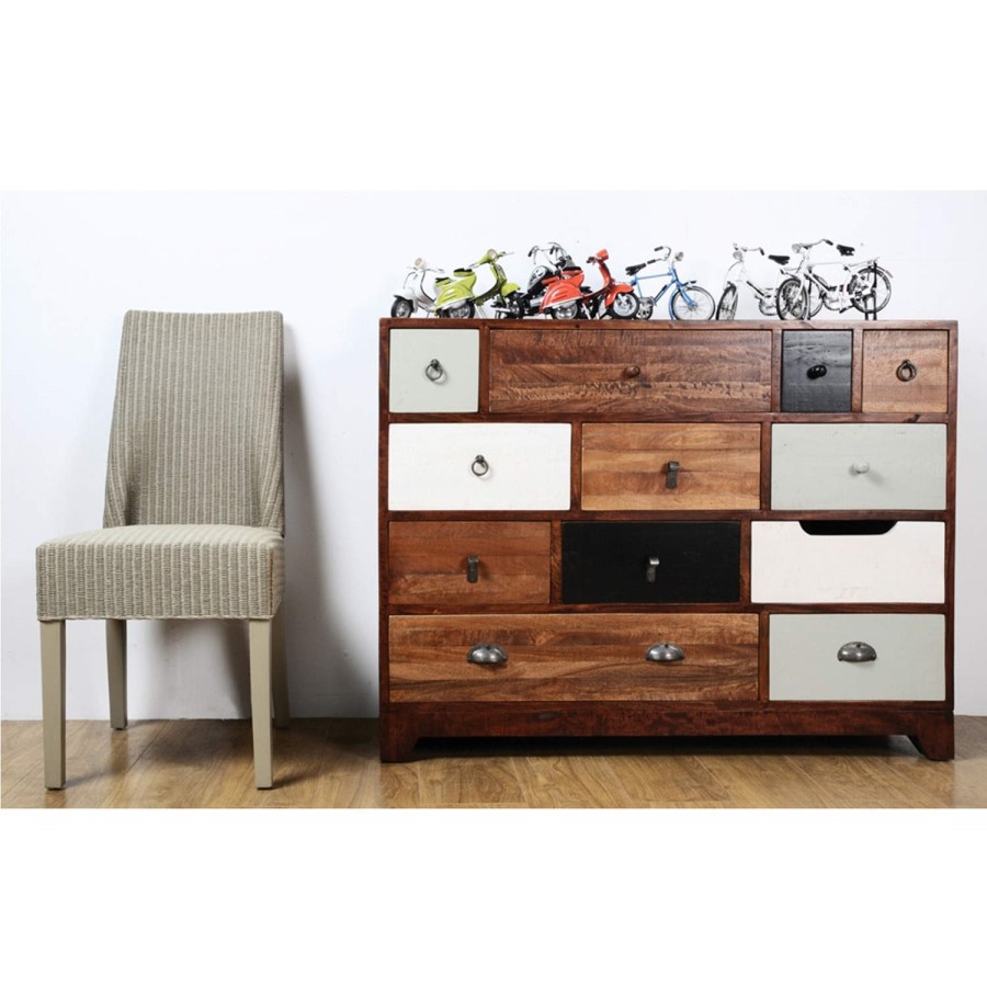 Signature North Retro 12 Drawer Chest of Drawers