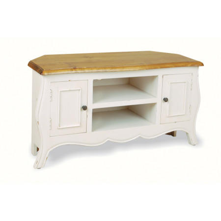 Signature North French Chic Monique Corner TV Unit in antique white
