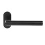 Internal Matt Black Lever Fire Door Handle with Latch and Hinges Pack - 52mm - Forge - XL Joinery