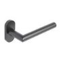 Internal Matt Black Lever Door Handle with Latch and Hinges Pack - 52mm - Forge - XL Joinery