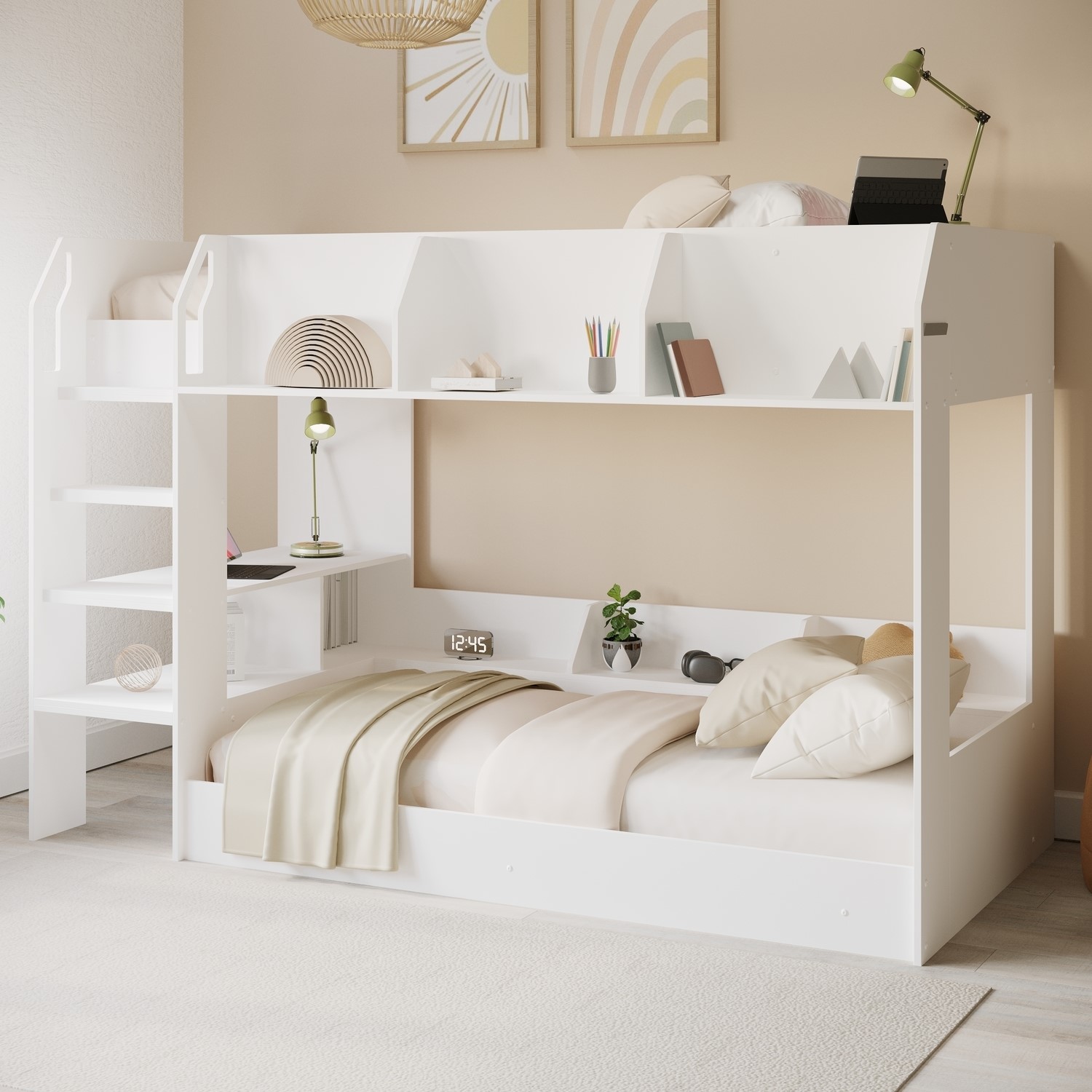 Bunk Bed Storage Shelves