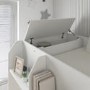 White Bunk Bed with Storage Shelves - Freddie