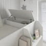 ONLY OPENED - White Bunk Bed with Storage Shelves - Freddie