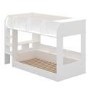 White Bunk Bed with Storage Shelves - Freddie