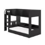 Black Bunk Bed with Storage Shelves - Freddie