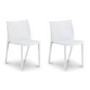 Julian Bowen Fresco White Pair of Stacking Chairs