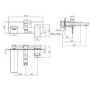 Mariana Wall Mounted Bath Shower Mixer Tap
