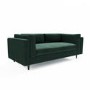 Green Velvet 3 Seater Flat Packed Sofa - Frankie