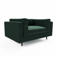 Green Velvet Love Seat - Frankie