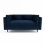 Navy Velvet 2 Seater Sofa in a Box - Frankie