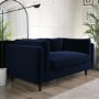 Navy Velvet 2 Seater Sofa in a Box - Frankie