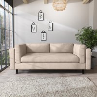 Beige Woven 3 Seater Sofa - Frankie