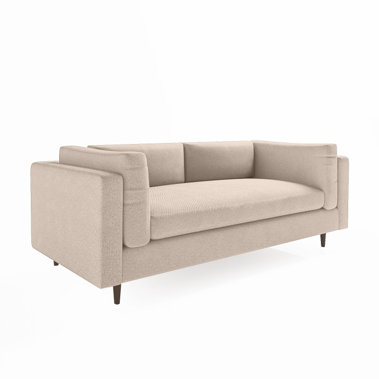 Beige Woven 3 Seater Sofa - Frankie