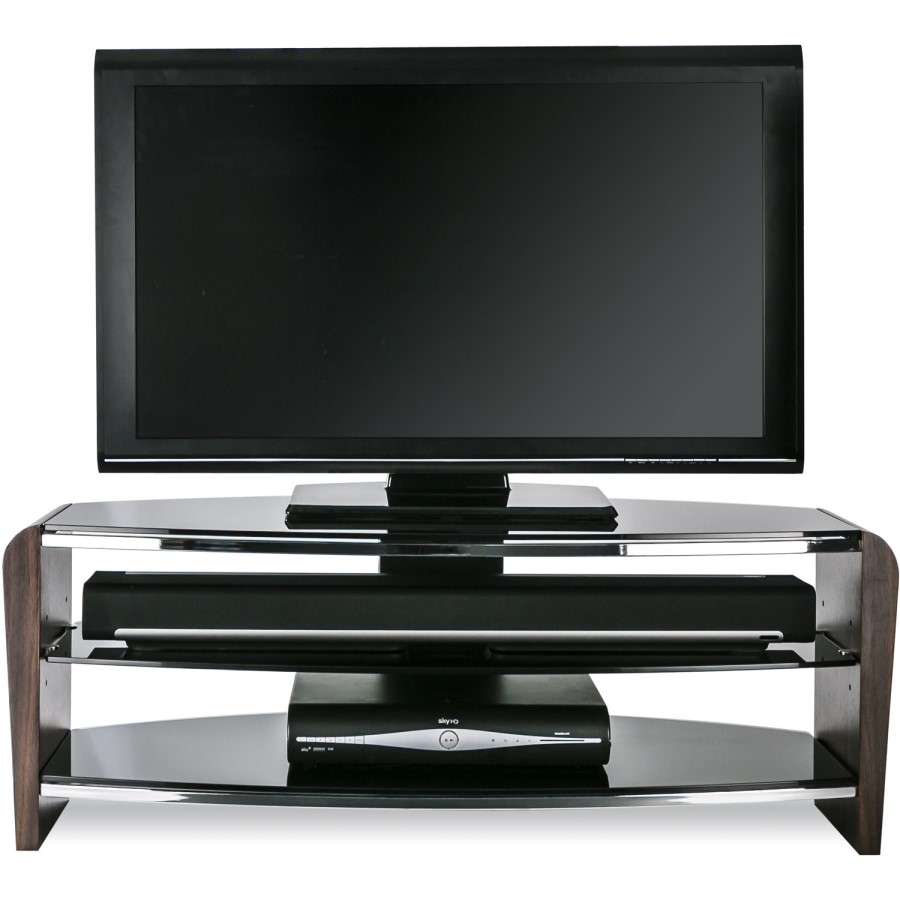 Alphason FRN1100/3-W Francium TV Stand for up to 50" TVs - Walnut