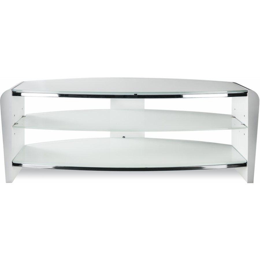 Alphason FRN1400/ARCTIC Francium TV Stand for up to 60" TVs - Arctic White 