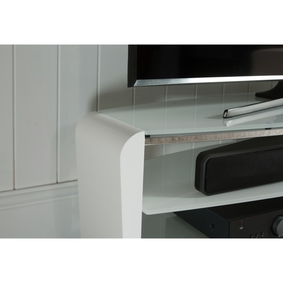 Alphason FRN1400/ARCTIC Francium TV Stand for up to 60" TVs - Arctic White 