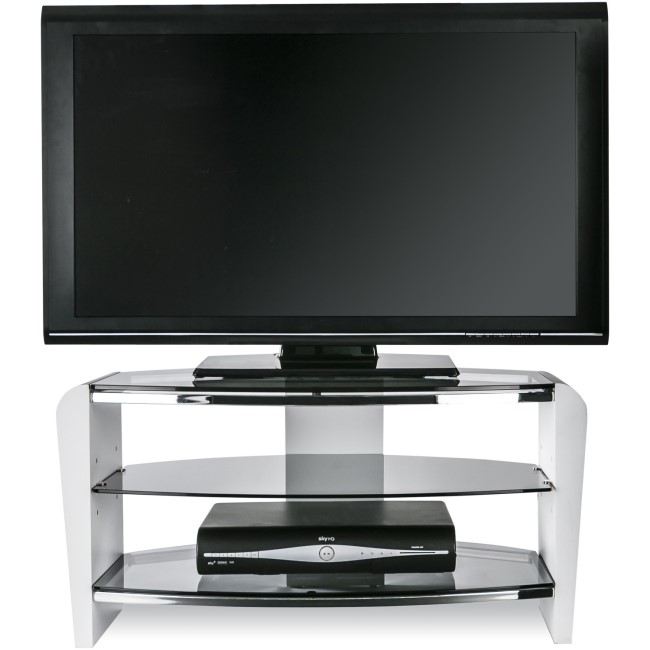 Alphason FRN800/3WHT/SK Francium TV Stand for up to 37" TVs - White