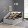 Francis Wooden Single Ottoman Bed in Grey