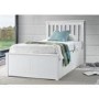 Francis White Wooden Ottoman Bed - Single