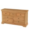 Bayonne Oak 4+3 Drawer Wide Chest of Drawers