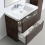 Walnut Free Standing Bathroom Vanity Unit & Basin - W900 x H850mm - Oakland