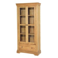 Heritage Furniture Bayonne Oak Display Cupboard
