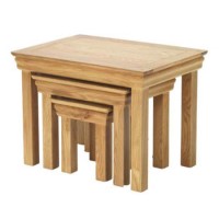 Bayonne Oak Nest of 3 Tables