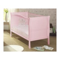 Lollipop Lane Peyton Sleigh Cotbed in Pink 