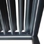 3 x 3m Heavy Duty Aluminium Charcoal Louvred Pergola with Solar LED Lighting & 2 Textilene Side Panels