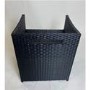 2 Black Rattan Outdoor Chairs