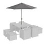 Large 2x2m Grey Parasol 