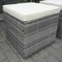 GRADE A1 - Grey Rattan 10 Piece Cube Garden Dining Set - Parasol Included