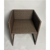 4 Brown Rattan Outdoor Chairs
