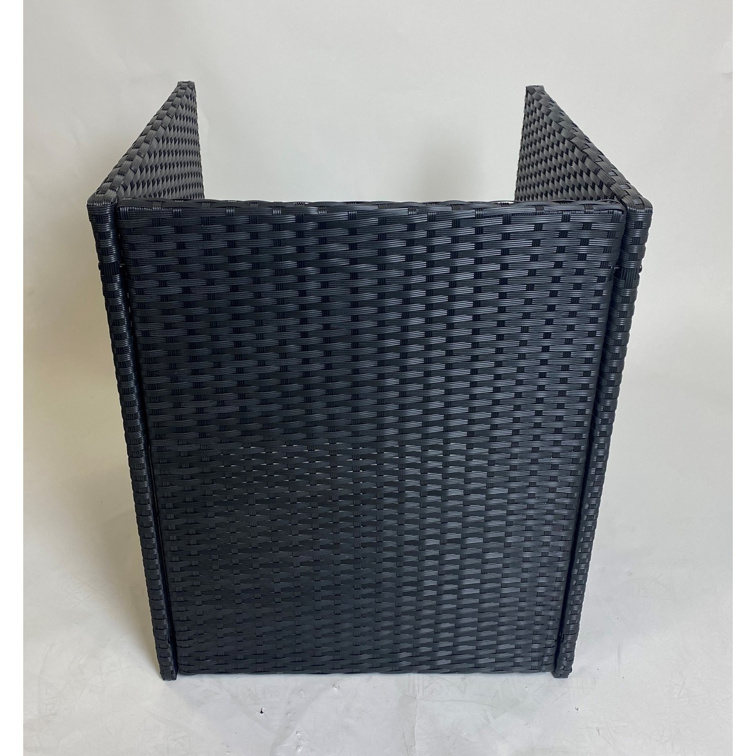 4 Black Rattan Outdoor Chairs Furniture123