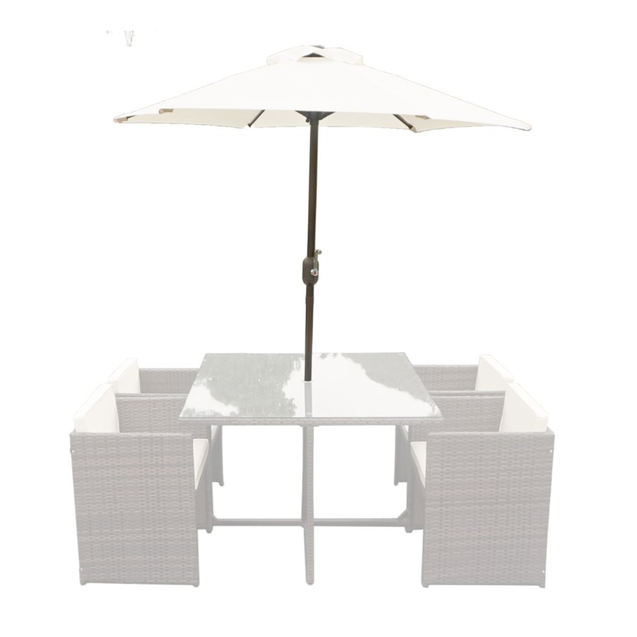 Large 2x2m Cream Parasol 