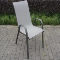 4  Grey Metal Outdoor Chairs 4  Grey Metal Outdoor Chairs