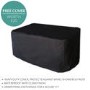 GRADE A1 - Black Rattan 5 Piece Storeaway Garden Dining Set + FREE Waterproof Cover