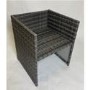 4 Grey Rattan Outdoor Chairs