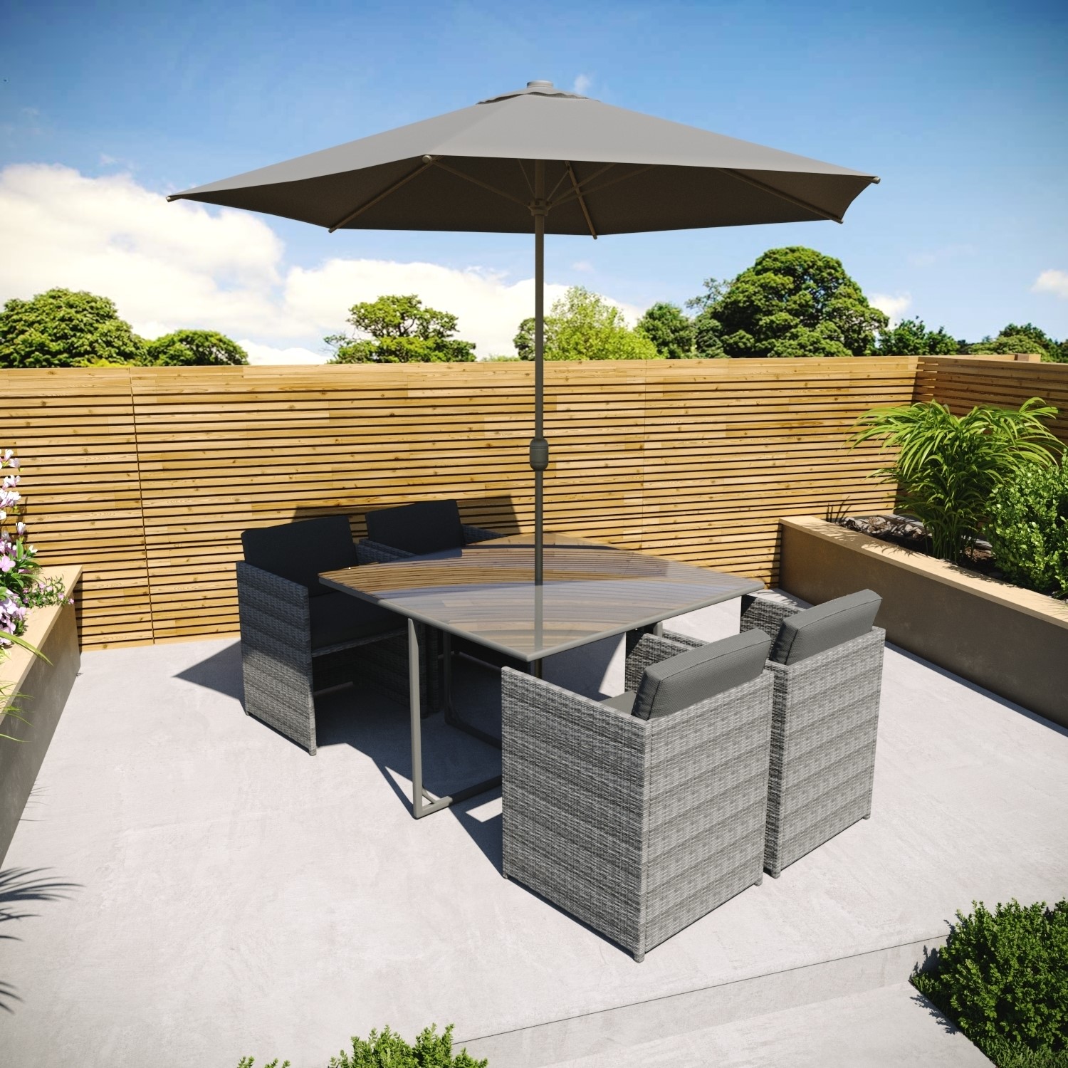 Detector the purpose Can not rattan cube patio furniture set Beer Smile