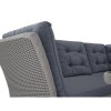 GRADE A1 - Aspen Grey Rattan Garden Furniture - Corner Sofa Table &amp; Cushions Included