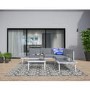 Como Grey Metal Corner Sofa Set - Garden Furniture