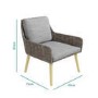 Rattan 4 Seater Garden Sofa & Table Set - Aspen