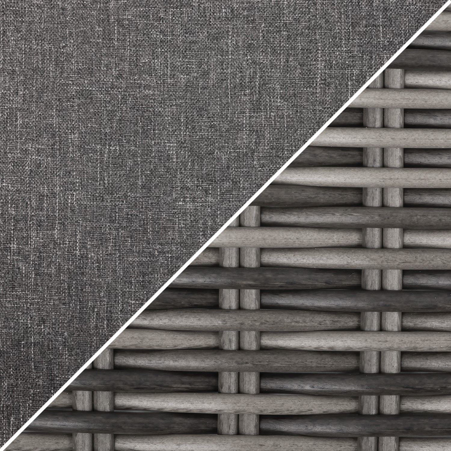 6 Seater Dark Grey Rattan Garden Dining Set - Aspen - Furniture123