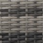 GRADE A1 - Outdoor 2 Seater Modular Garden Sofa Set with Table & Footstools in Grey Rattan