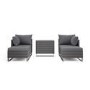 Grey Modular 2 Seater Rattan Sofa Set - Como