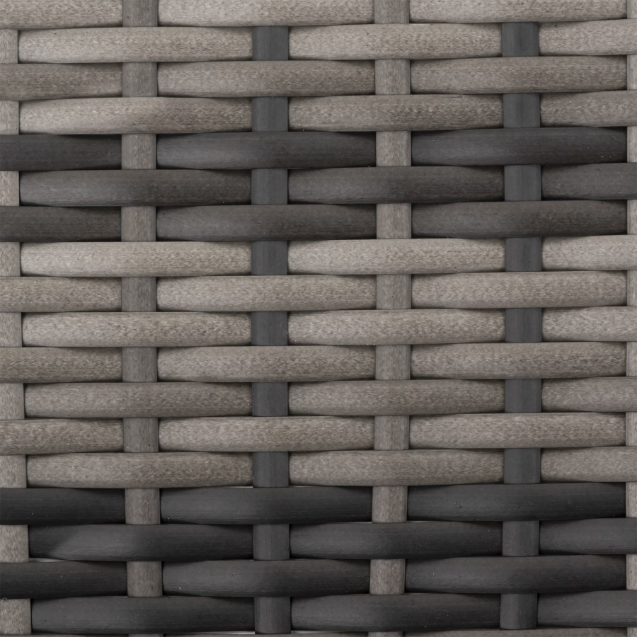 Rattan Sun Loungers with Side Table in Grey - Garden Furniture