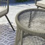 2 Seater Garden  Woven Rope Effect Bistro Set - Natural - Como