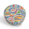 GRADE A1 - Outdoor Portable Pouffe with Multi Paisley Print - Inflatable